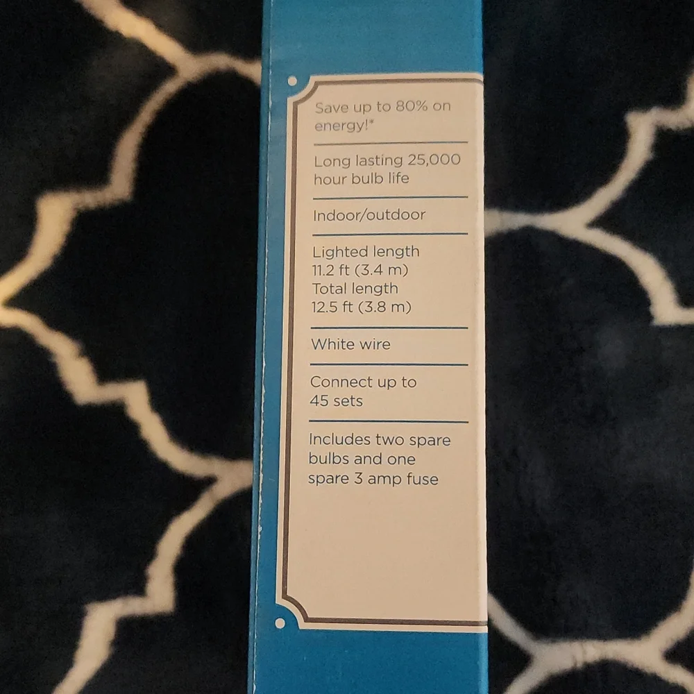 NWT 50 count LED cool white mini lights